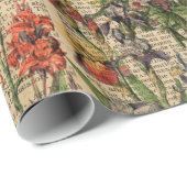 カラフルな草原によってはハーブ辞書の芸術が開花します ラッピングペーパー (ロールコーナー)