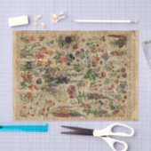 カラフルな草原によってはハーブ辞書の芸術が開花します 薄葉紙 (クラフト)