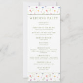 カラフルな草原の野の花をテーマにした夏の結婚式 (裏面)