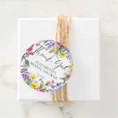 カラフルな草原の野花 花のカリグラフィー フェイバータグ (インサイチュ)