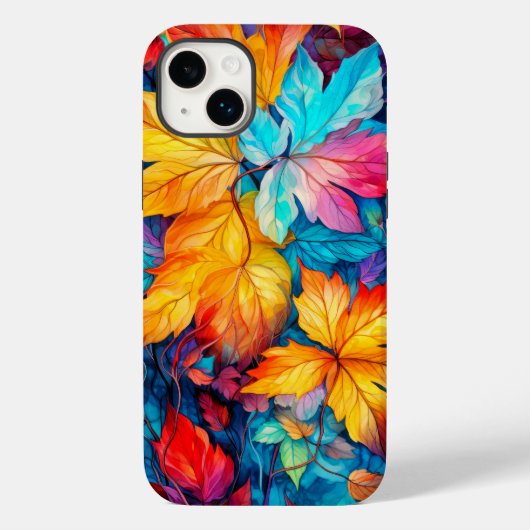 カラフルな落ち葉 Case-Mate iPhoneケース (裏面)