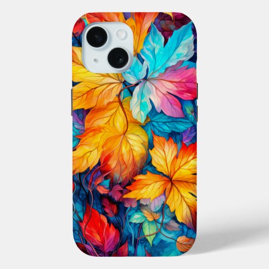 カラフルな落ち葉 Case-Mate iPhoneケース (裏面)