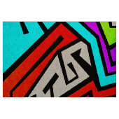カラフルな落書きのイラストレーション ファブリック (ファットクウォーター)