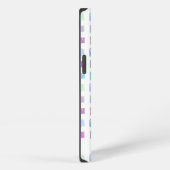 カラフルな落書きの四角形 iPhoneケース (右側面)