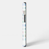 カラフルな落書きの四角形 iPhoneケース (左側面)