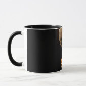 カラフルな落書き柄 コーヒーマグカップ | かわいいキャラクター  マグカップ (左)