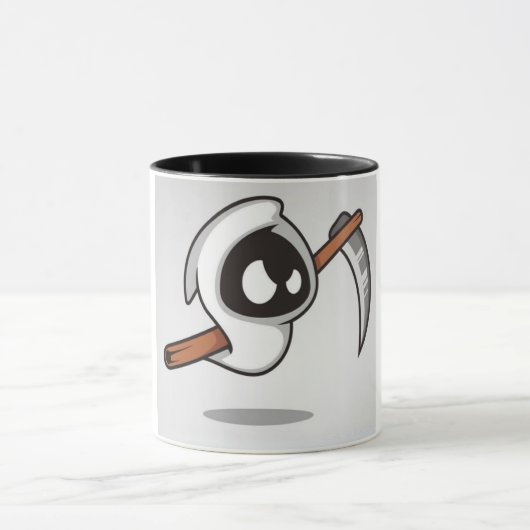 カラフルな落書き柄 コーヒーマグカップ | かわいいキャラクター  マグカップ (中央)