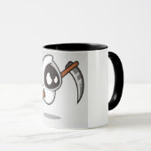 カラフルな落書き柄 コーヒーマグカップ | かわいいキャラクター  マグカップ (正面右)