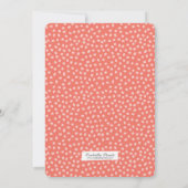 カラフルな落書き 4歳の誕生日パーティー招待状 | キティ 招待状 (裏面)