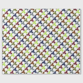 カラフルな落着きのなさの紡績工のコレクション ラッピングペーパー (フラット)