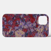 カラフルな葉および花のカムフラージュパターン Case-Mate iPhoneケース (裏面 (横))