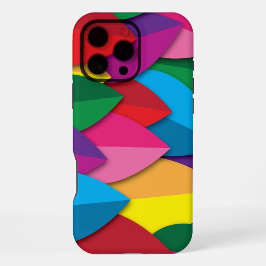 カラフルな葉 iPhoneケース (裏面)