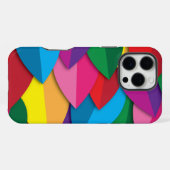 カラフルな葉 iPhoneケース (裏面横)