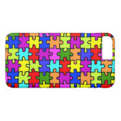カラフルな虹のジグソーパズルパターン Case-Mate iPhoneケース (裏面(横))