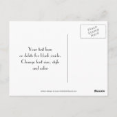 カラフルな虹のストライプの感謝ポストカード ポストカード (裏面)