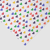 カラフルな虹のハートの装飾的なティッシュペーパー 薄葉紙 (詳細)