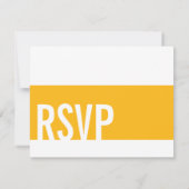 カラフルな虹のハートはRSVPカードを結婚することを振りかけます 出欠カード (裏面)