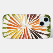 カラフルな虹のパターンのかぼちゃの野菜ガーデン Case-Mate iPhoneケース (裏面 (横))