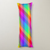 カラフルな虹の分光プリズム ボディピロー (裏面 (縦))