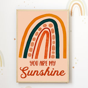 カラフルな虹の子供部屋ポスター 可愛いベビールームプリント ポスター