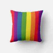 カラフルな虹の旗ゲイプライド クッション (裏面)