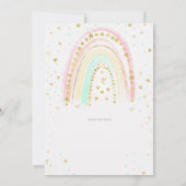 カラフルな虹の誕生日招待状, 虹 招待状 (裏面)