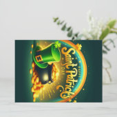 カラフルな虹の金 聖パトリックの日 シーズンカード (スタンド正面)