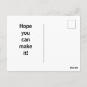 カラフルな虹色のクロスストライプ招待状 ポストカード (裏面)