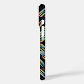 カラフルな虹色のリボンが並ぶパターンアート Case-Mate iPhoneケース (裏面 / 左)