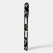 カラフルな虹色のリボンロールパターンアート Case-Mate iPhoneケース (裏面 / 右)