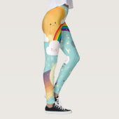 カラフルな虹、日曜日は、レギンスを曇らせます レギンス (右)