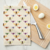 カラフルな蜂 キッチンタオル (四つ折り)