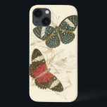 カラフルな蝶が付いているセピア色の葉 iPhone 13ケース<br><div class="desc">これらの多彩な蝶の翼はこの部分の手描きの葉のセピア色の調子に対してすばらしく際立っています。 このプリントの魅了する美しいはあなたの家ですばらしく見ます。 今日コピーを買って下さい!</div>