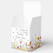 カラフルな蝶と野の花のブライダルシャワー フェイバーボックス (オープン)