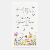 カラフルな蝶と野の花のブライダルシャワー 一生 (正面)