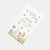 カラフルな蝶と野の花のブライダルシャワー 一生 (コーナー)