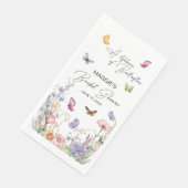 カラフルな蝶と野の花の生涯 ブライダルシャワー (コーナー)