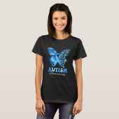 カラフルな蝶のパズル Tシャツ (正面フル)