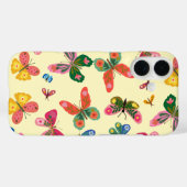 カラフルな蝶の庭園パターンiPhoneケース Case-Mate iPhoneケース (裏面 (横))