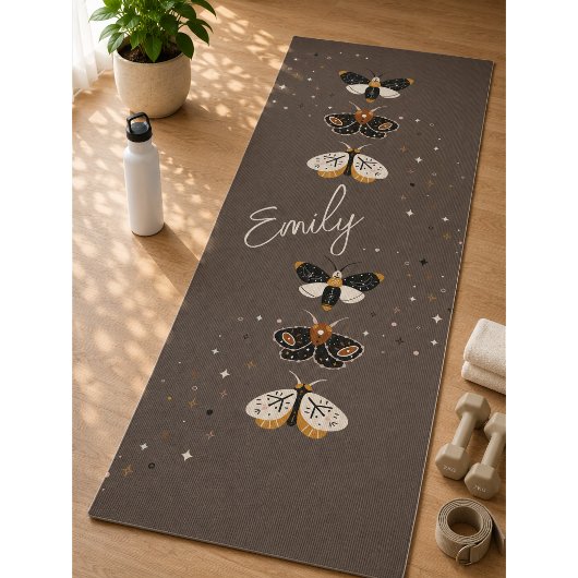 カラフルな蝶柄ヨガマット ヨガマット