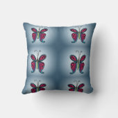 カラフルな蝶 クッション (裏面)