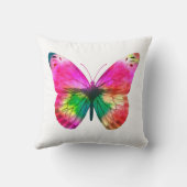 カラフルな蝶 クッション (裏面)