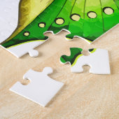 カラフルな蝶 ジグソーパズル (側面)