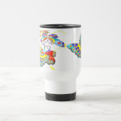 カラフルな蝶 トラベルマグ (中央)