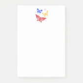 カラフルな蝶 ポストイット (正面)