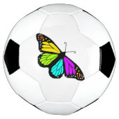 カラフルな蝶clipart サッカーボール (回転)