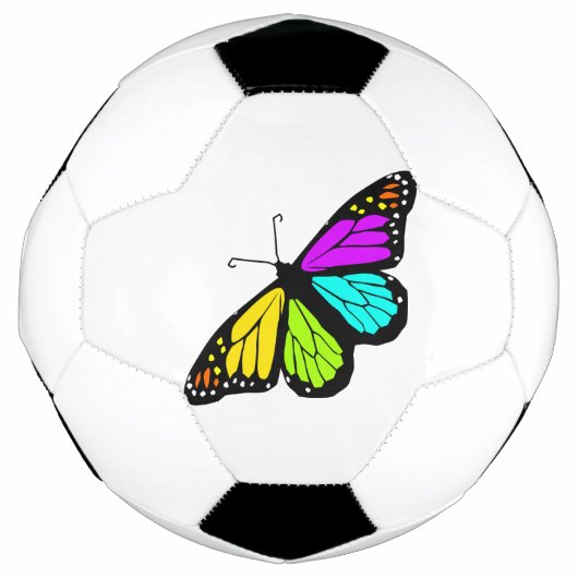 カラフルな蝶clipart サッカーボール (正面)