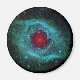 カラフルな螺旋形の星雲 マグネット