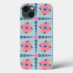 カラフルな装飾タイル iPhone 13ケース