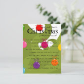 カラフルな装飾品 招待状 (スタンド正面)